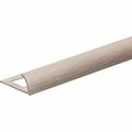 Qep RND METAL EDGE TILE TRIM 3/8IN X 8FT SS H119958